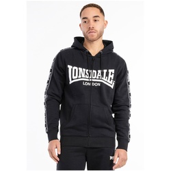 Lonsdale Herren Kapuzensweatjacke mit Reißverschluss normale Passform BIGTON