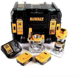 DeWalt DCW 604 P2 Akku-Kombifräse 18V 2x5,0Ah + Ladegerät + TSTAK