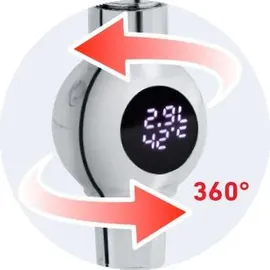 Neoperl My Water Flow Control Dusche Kontroll-Anzeige IG/F 1/2' x AG/M 1/2'