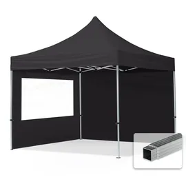 TOOLPORT Faltpavillon Economy 3 x 3 m inkl. 2 Seitenteile schwarz 59015