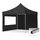 TOOLPORT Faltpavillon Economy 3 x 3 m inkl. 2 Seitenteile schwarz 59015