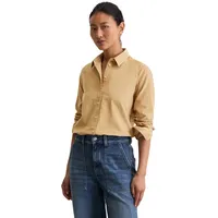 Marc O'Polo regular fit Hemdbluse aus Baumwoll-Lyocell-Mix, Sand, 46,