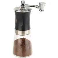 Rosenstein & Söhne Hand-Kaffeemühle mit Keramik-Mahlwerk, stufenlos einstellbar, 19 cm