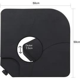 MuCoLa Schirmständer 60 L / 80 kg Schwarz