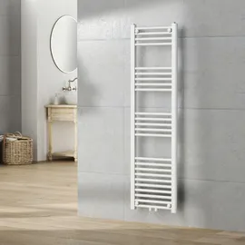 neu.haus Handtuchheizkörper Voss 1400 x 400 mm 485 W weiß Mittelventil