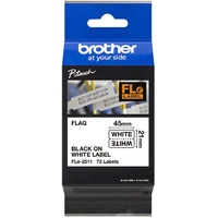 Brother FLe-2511 Beschriftungsband, 21x45mm, schwarz/weiß, 72 Stück (FLE2511)