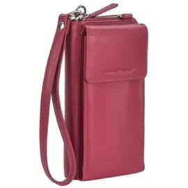 GREENBURRY Nappa Handytasche RFID Leder 8 cm | rot