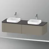 Duravit Happy D.2 Plus 160x55cm, 2 AZ, f AWT, B bs, st-g s-matt