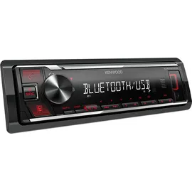 EHO Kenwood KMM-BT209 1-DIN Autoradio Bluetooth USB AUX mit Einbauset für Ford Focus II anthrazit