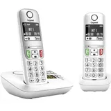 Gigaset A605A Duo Telefoons Wit/Zilver - Weiß