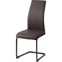 Hti-Living Schwingstuhl Kunstleder Braun