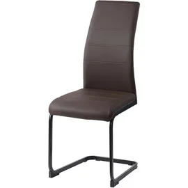 Hti-Living Schwingstuhl Kunstleder Braun