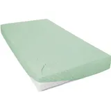 Primera Spannbettlaken Mako-Jersey 120 x 200 cm grün