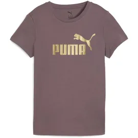 Puma Essentials Metallic No. 1 Logo T-Shirt lila/gold L