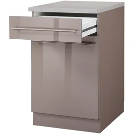 WIHO KÜCHEN Unterschrank Chicago 40 x 60 x 85 cm Braun