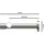 Interdeco GARDINENSTANGE Prestige Samanto 100 cm, 1-läufig (ohne Ringe), 20 mm Ø Edelstahl-Optik