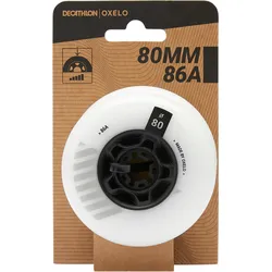 Inliner-Rollen Freeride 80 mm 86A 4 Stück weiss ultraweiß No Size