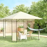Pavillon Barnum, Gartenpavillon, Maße: 3 X 3 X 2,6 M (L X B X H), Metall, Epoxid