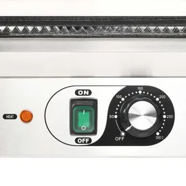 vidaXL Doppelter Gerillter Panini-Grill 3600 W 57x30,5x20 cm