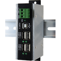 EXSYS EX-1163HMS-WT Schnittstellen-Hub 480 Mbit/s Schwarz