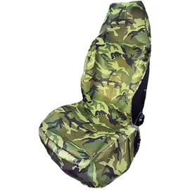 HP Autozubehör 19333 Sitzschoner Camouflage Werkstattschoner Polyester Camouflage Grün Beifahrersitz, Fahrersitz