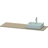 Duravit Konsole XSquare 160x55x1,6cm, m 1 Ausschn, Beck. re, lei