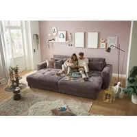 ED EXCITING DESIGN Big-Sofa Barura, mit Rückenkissen braun