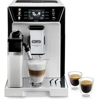 De’Longhi PrimaDonna ECAM550.65.W, Espressomaschine, 2 l, Kaffeebohnen, Eingebautes Mahlwerk, 1450 W, Silber - Silber
