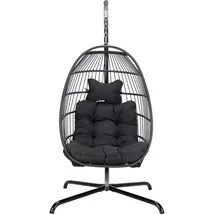 Home Deluxe Hängesessel Loma Schwarz