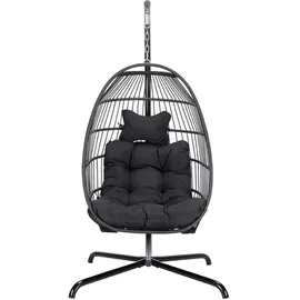 Home Deluxe Hängesessel Loma Schwarz