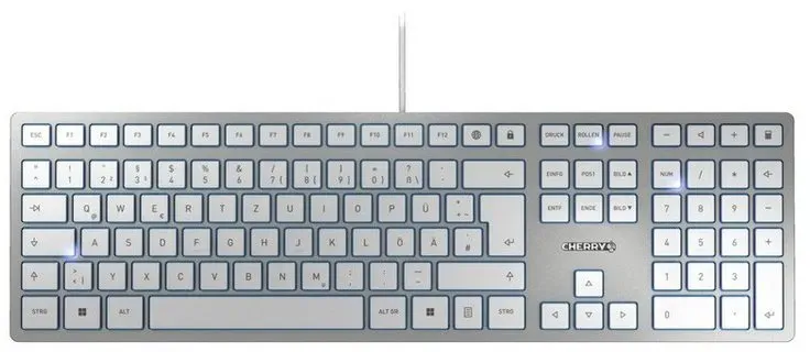 Preisvergleich Produktbild Cherry KC 6000 SLIM Tastatur silberfarben