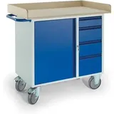 ROLLCART Werkstattwagen blau 4 Schubladen