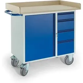 ROLLCART Werkstattwagen blau 4 Schubladen