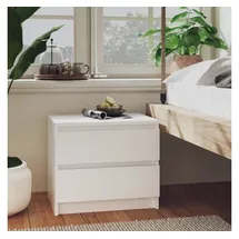 vidaXL Nachtschrank 2 Stk. 50 x 39 x 43,5 cm Weiß