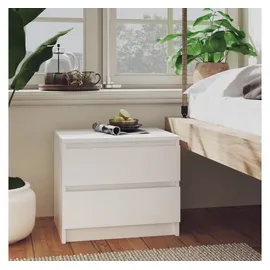 vidaXL Nachtschrank 2 Stk. 50 x 39 x 43,5 cm Weiß