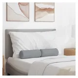 vidaXL Kissenbezug Bolster 15 x 40 cm Grau