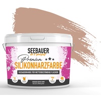 SEEBAUER diy® Silikonharzfarbe Rot Fassadenfarbe (No. 306 Canadian Forrest 12,5 Liter) Selbstreinigend mit Lotuseffekt