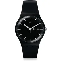 Swatch Mono Black Again Silikon 41 mm SO29B704