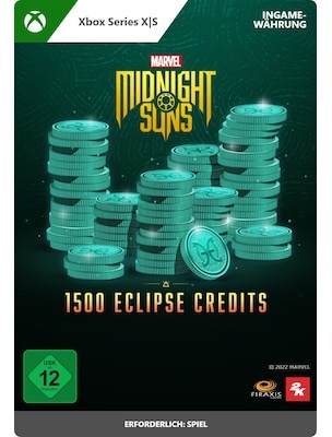 Marvels Midnight Suns 1500 Eclipse Credits - XBox Series S|X Digital Code DE