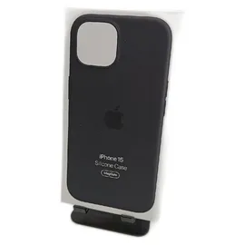 Apple iPhone 15 Silikon Case mit MagSafe schwarz
