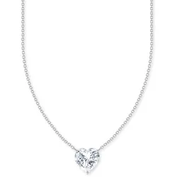 Thomas Sabo KE2211-051-14-L45V Damen-Halskette mit Zirkonia Herz-Anhänger Silber