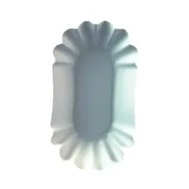 Papstar Schalen oval 10,5 cm x 20 cm x 3,5 cm 250 St. Weiß