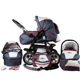 Bergsteiger Milano grey & red stripes