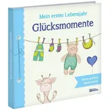 Media Verlag Babyalbum: Mein erstes Lebensjahr - Glücksmomente. Blau