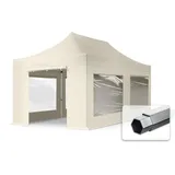 TOOLPORT Faltpavillon 3 x 6 m inkl. 4 Seitenteile Beige