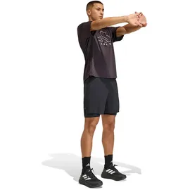 adidas Adi365 Running Essentials 2in1 Shorts, Black, XL