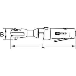 Druckluft-Hochleistungs-Umschaltratsche 1/2" MONSTER 515.1185