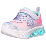 SKECHERS Mädchen Flutter Heart Lights Simply Love sports shoes sneakers, Lavender Synthetic Mesh, 28