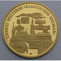 Münzprägestätten Deutschland 1/2 Unze Goldmünze - 100 Euro Weimar 2006