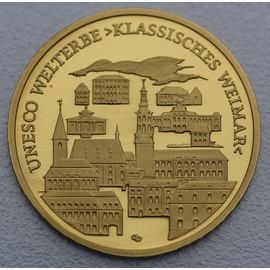 Münzprägestätten Deutschland 1/2 Unze Goldmünze - 100 Euro Weimar 2006
